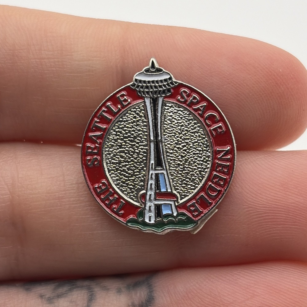The Seattle Space Needle Washington State Lapel Hat Pin